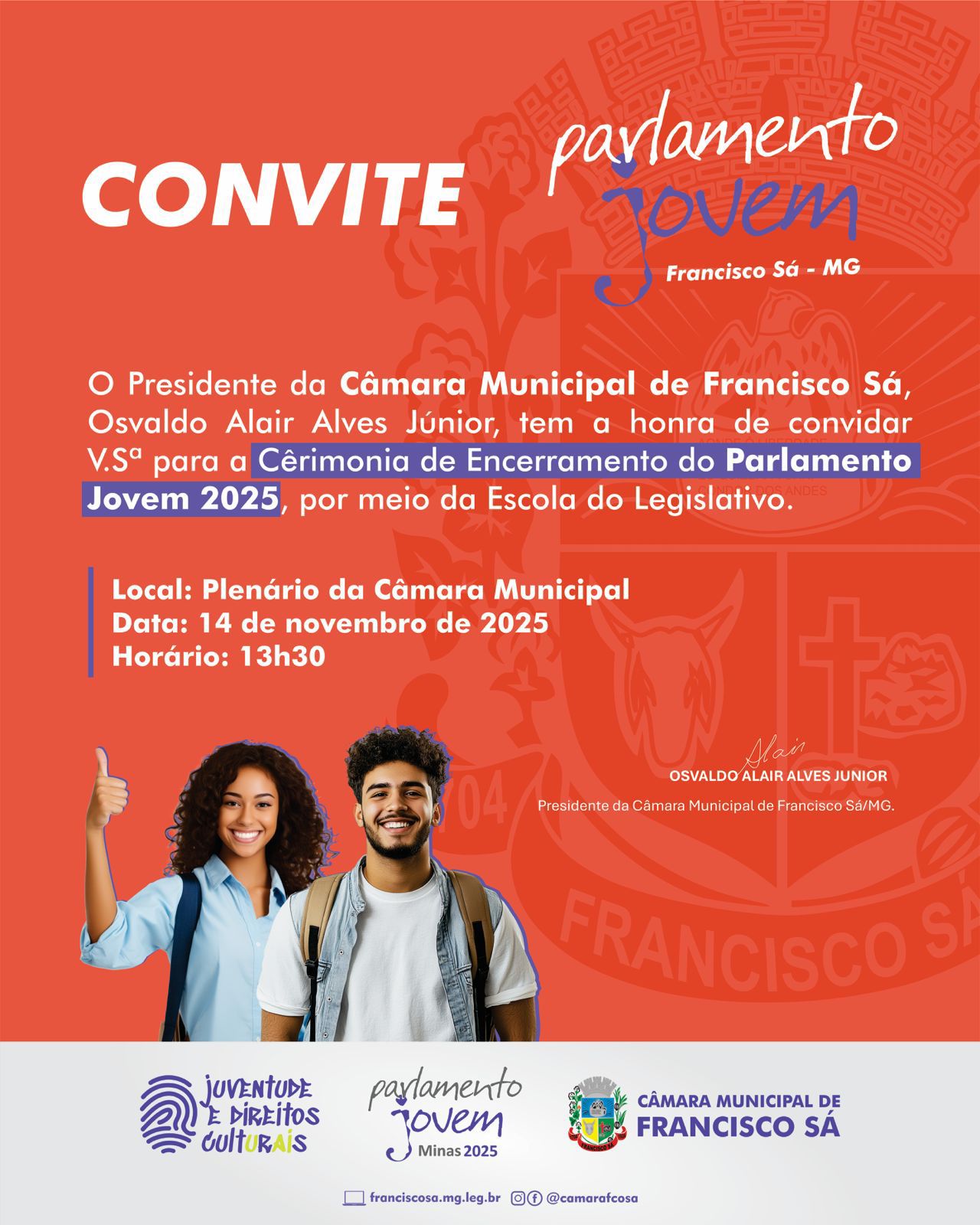 Cerimônia de Encerramento do Parlamento Jovem - 2025