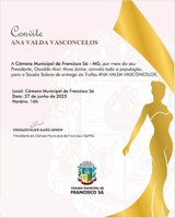 Convite Ana Valda Vasconcelos