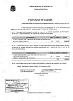 Portaria nº 040/2025