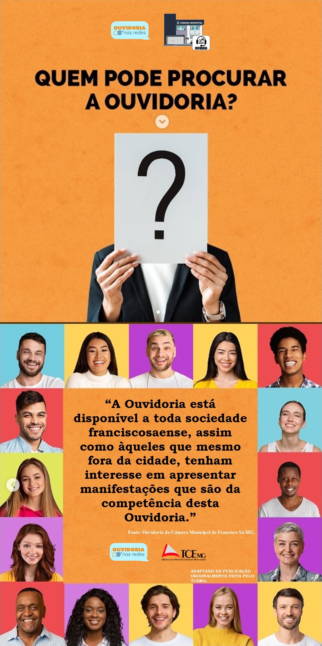 Quem pode procurar a Ouvidoria