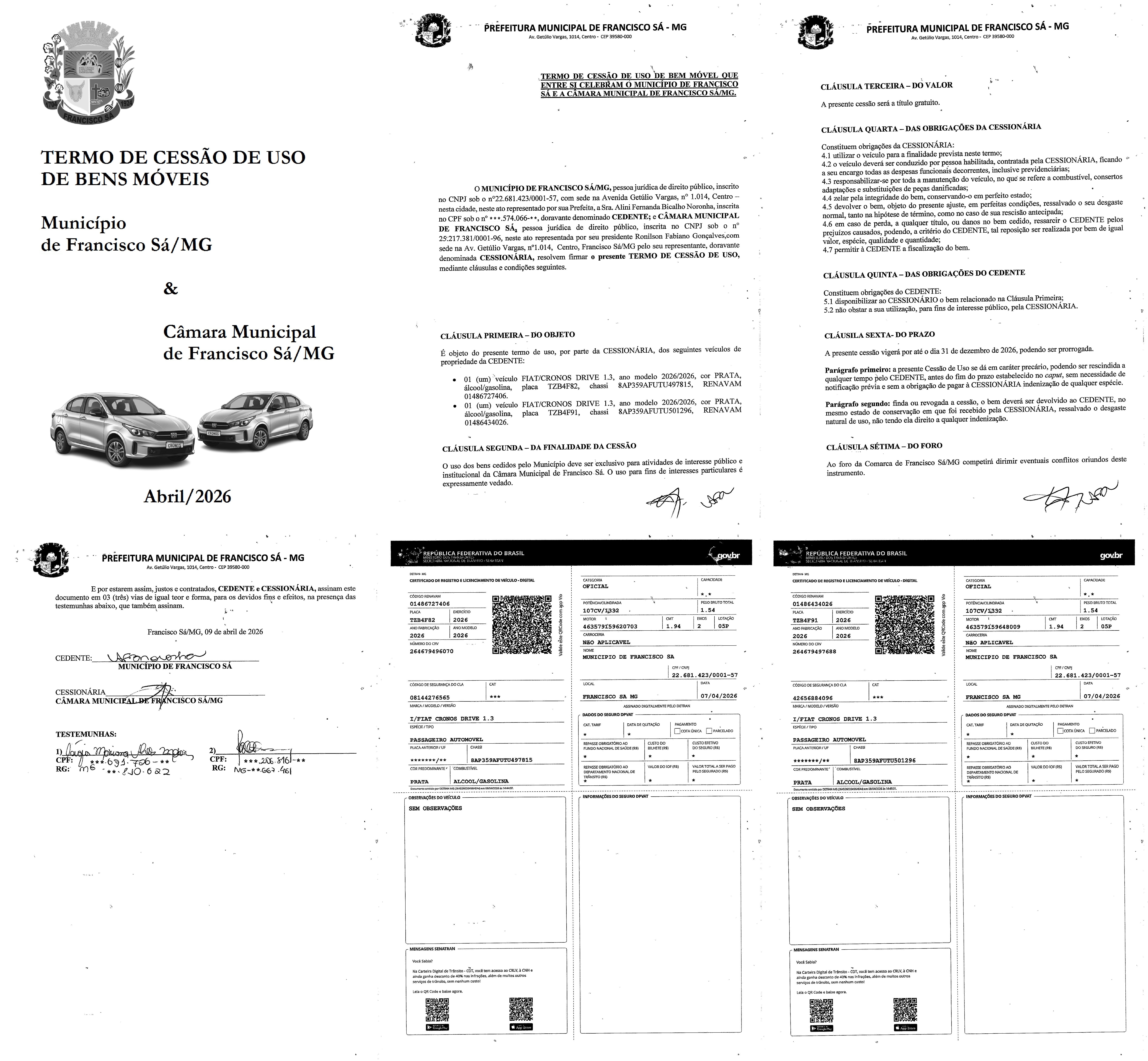 Termo de Cessão de Uso de Bens Móveis