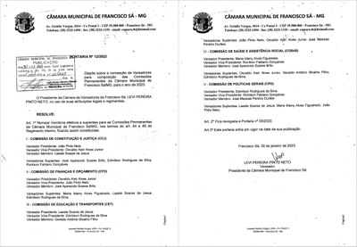 Comissões Permanentes de Vereadores