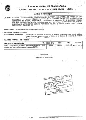 Extrato ADT N.º 001 CTR N.º 011/2023 ARP 002/2023 (PL 118/2022 PP 052/2022 - Cessão de Direito de Uso de Software On-line)